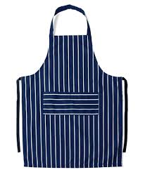 Striped Halter Long Apron- A-02