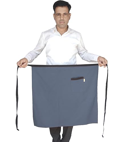 Grey Knee Length Apron