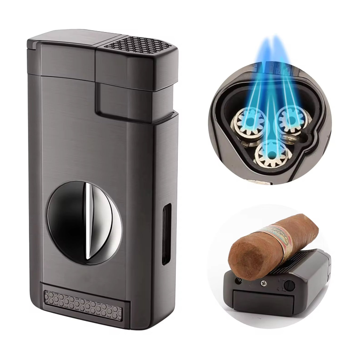 CIGAR LIGHTER - TRIPLE FLAME