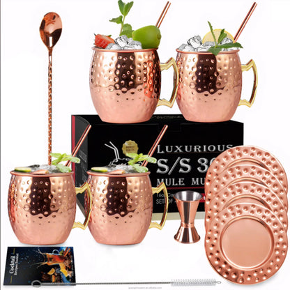 COPPER MULE MUG - HAMMERED STYLE