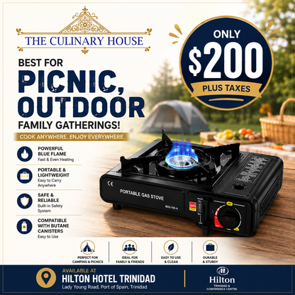 Outdoor table top stove