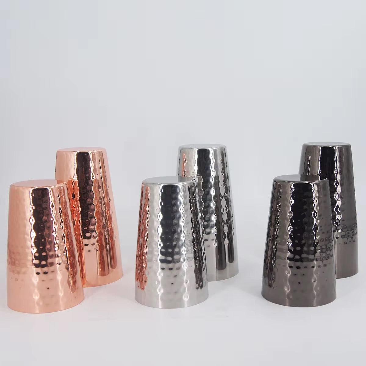 Copper Studded Cocktail Shaker - Rose Gold